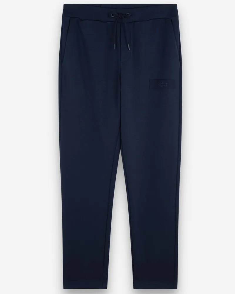 Paul & Shark Softe Sweatpants mit Stretch in glattem Finish in Marine