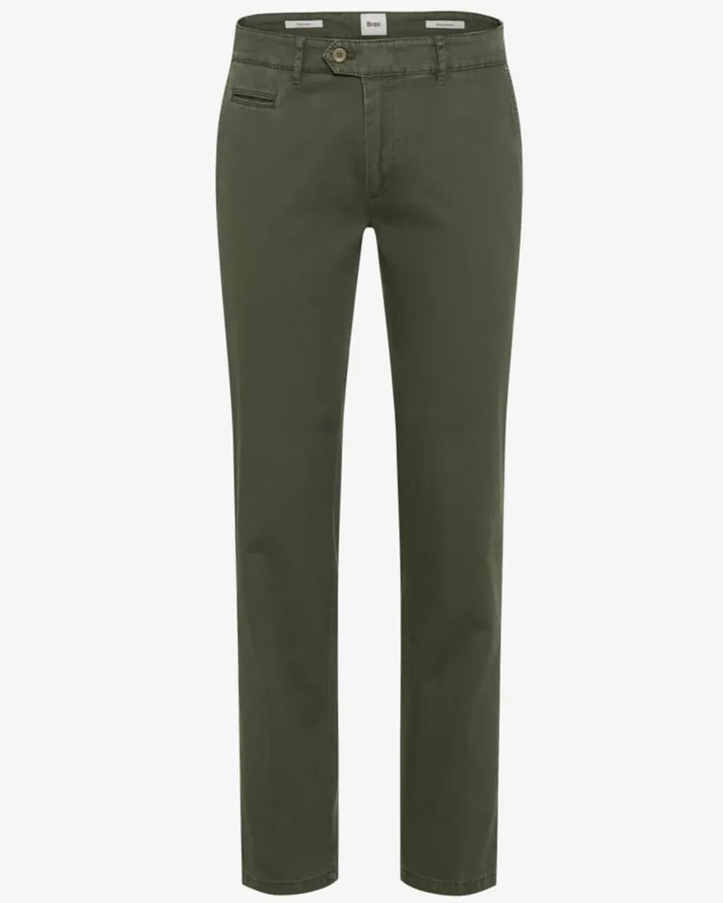Brax Chino Everest mit Lyocell und Stretch, Regular Fit in Oliv