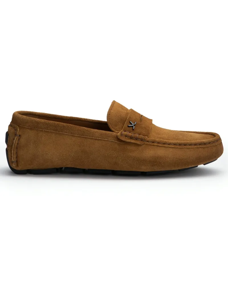 Lloyd Legere Sommer-Slipper Rover aus weichem Wildleder in Cognac