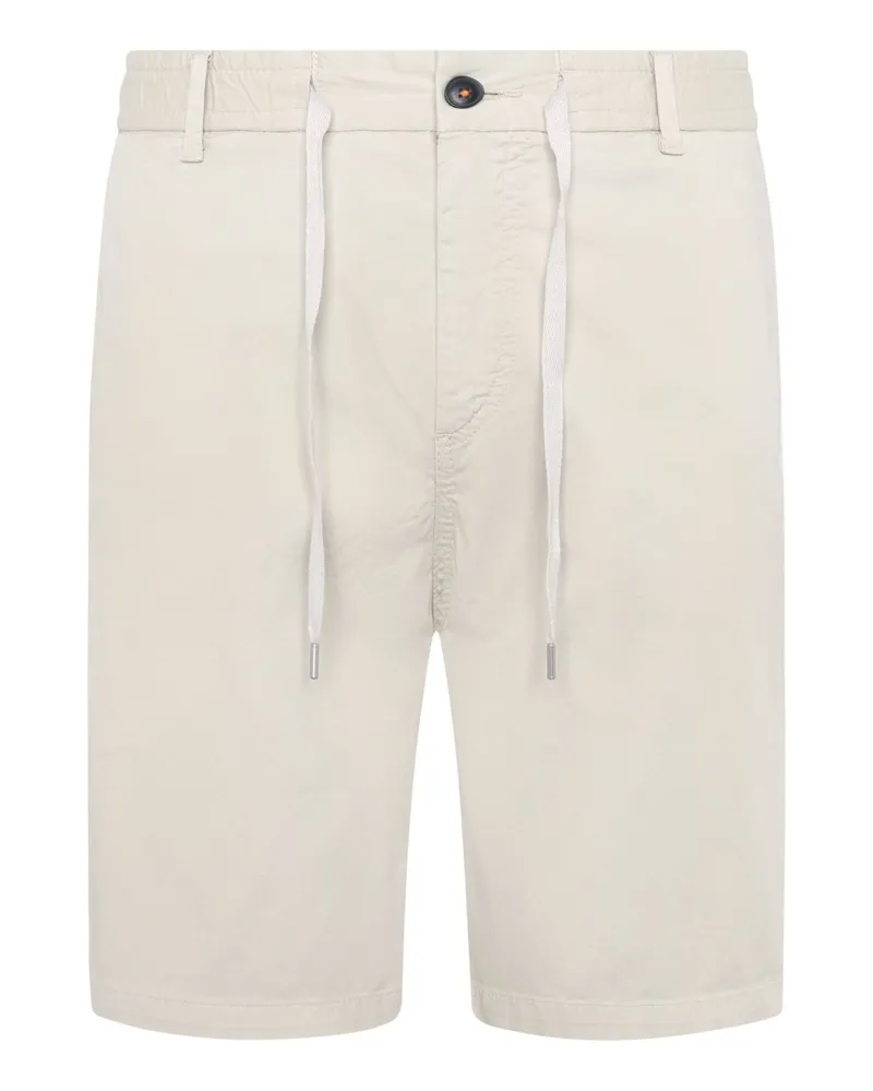 HUGO BOSS Chino-Shorts aus elastischem Baumwoll-Mix, Tapered Fit in Beige