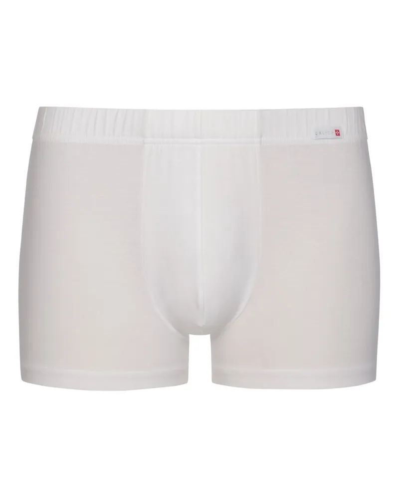 Calida Boxershorts aus softem Pima-Baumwolljersey in Weiß