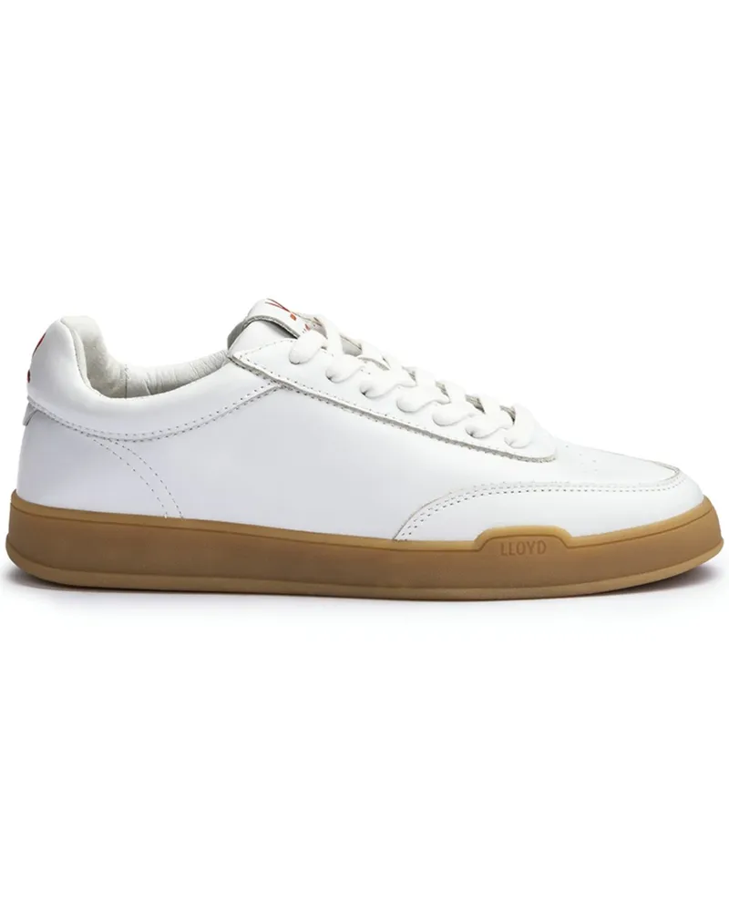 Lloyd Low Top Sneaker Prime aus Glattleder in Weiß