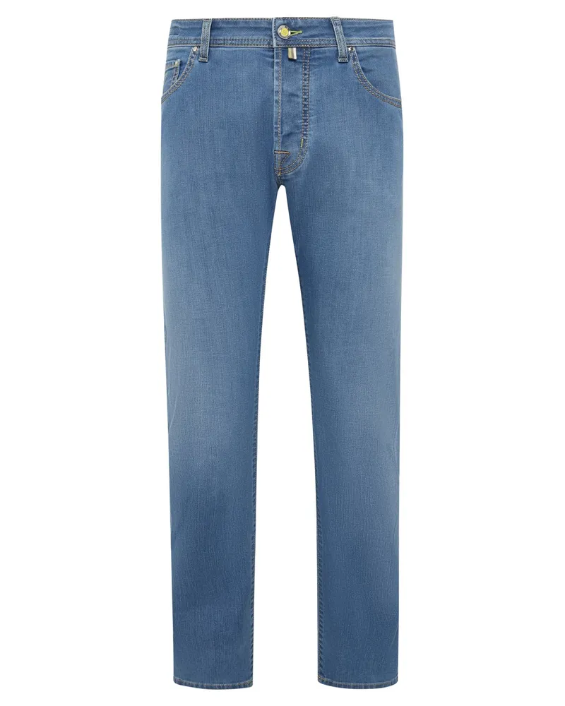 Jacob Cohën Softe Jeans BARD aus einem Baumwollgemisch in Washed-Optik, Slim in Hellblau