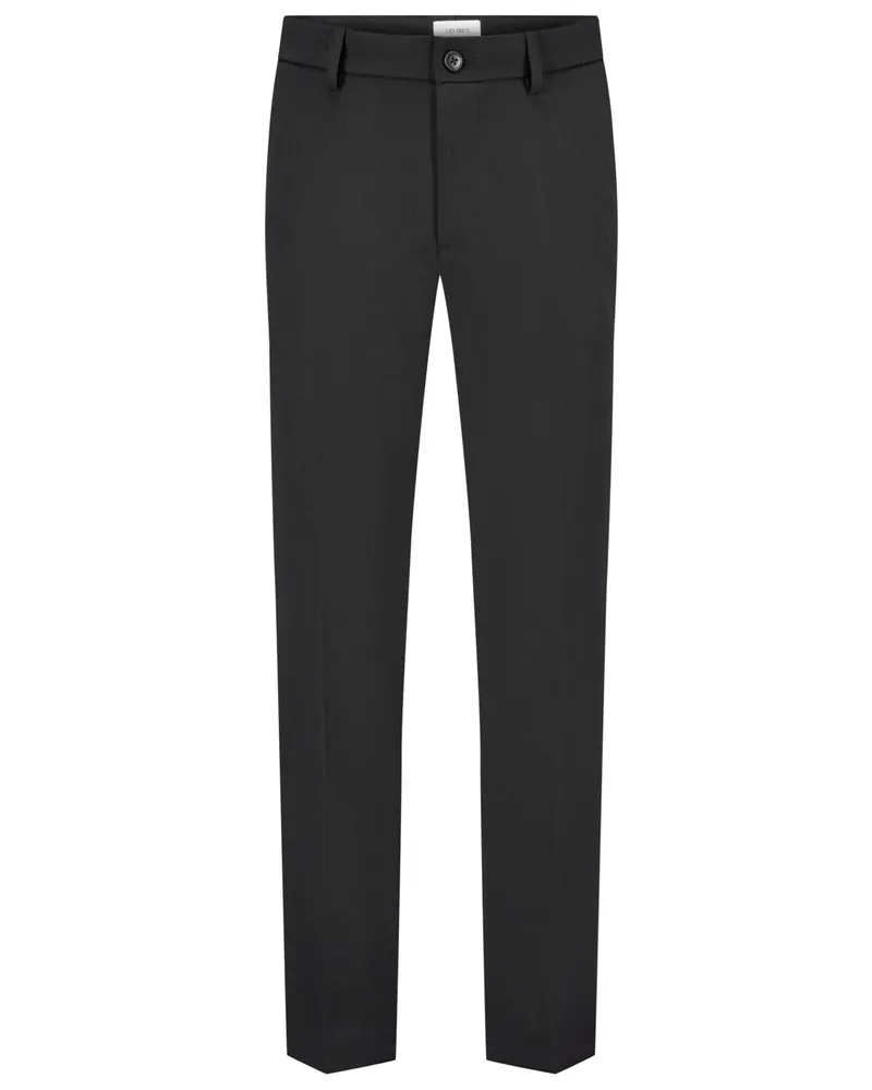 LES DEUX Chino Como im Wool-Look mit Stretchanteil, Regular Fit in Schwarz