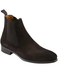 Magnanni Chelsea Boots aus Veloursleder Dunkelbraun