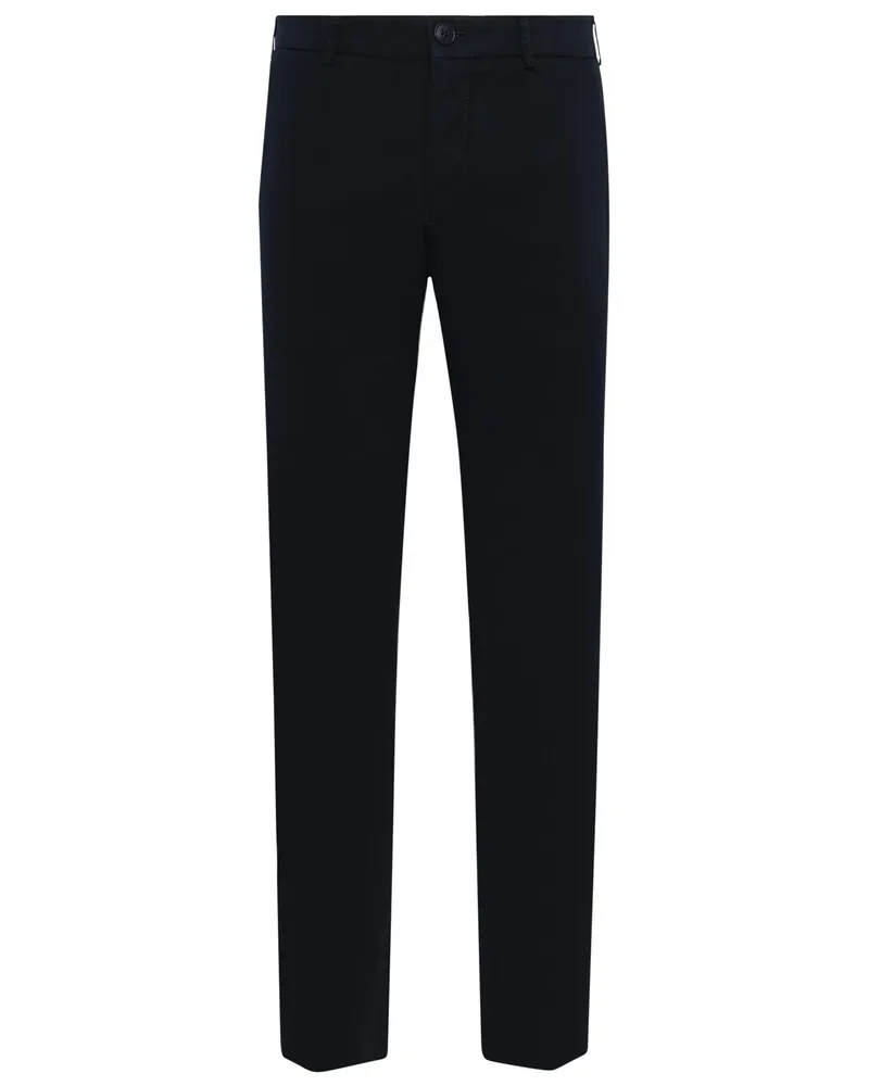 Hiltl Glatte Stretch-Chino Taura, Slim Fit in Marine