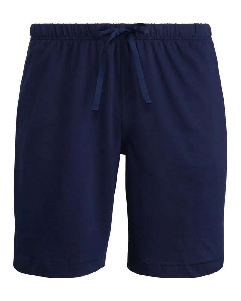 Ralph Lauren Kurze Jogginghose aus reiner Baumwolle in Marine