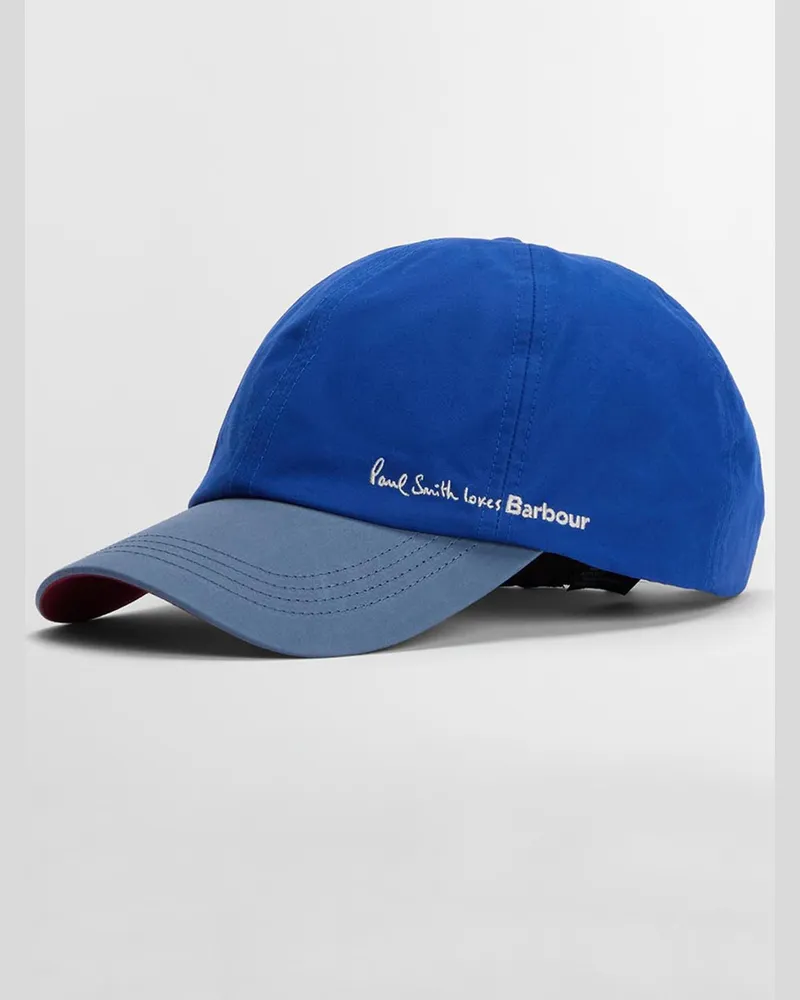 Barbour Paul Smith loves Barbour Baseball-Cap mit kleinem Metall-Pin in Königsblau