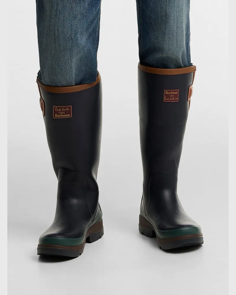 Barbour Paul Smith Loves Barbour Herren Gummistiefel in Marine