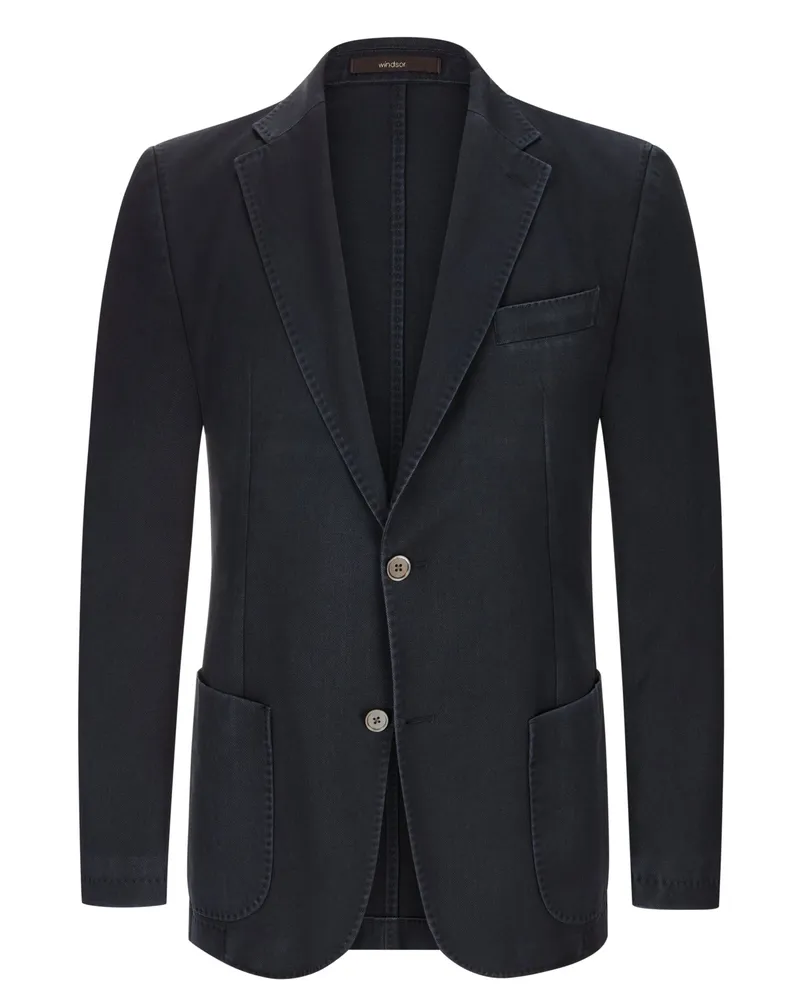 windsor. Sakko aus Schurwolle, Shaped Fit in Marine