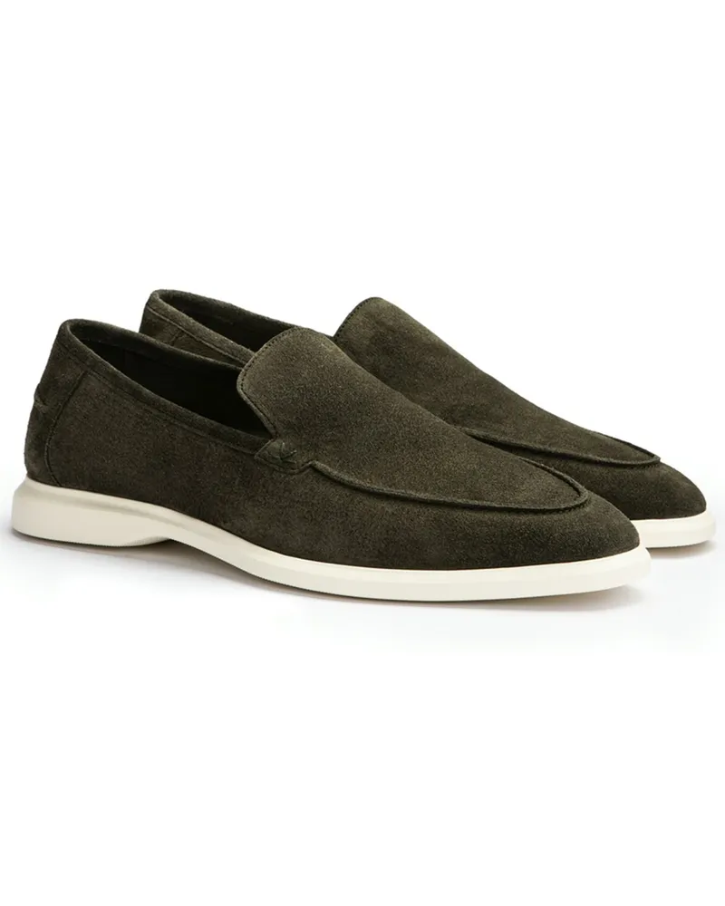 Lloyd Slipper Stride Flex aus weichem Veloursleder mit Variofootbed in Oliv