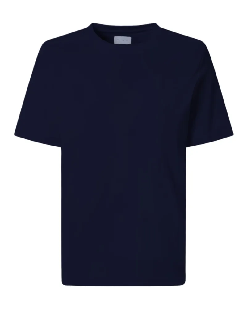 Baldessarini Unifarbenes T-Shirt aus Baumwolle mit O-Neck, Regular in Marine
