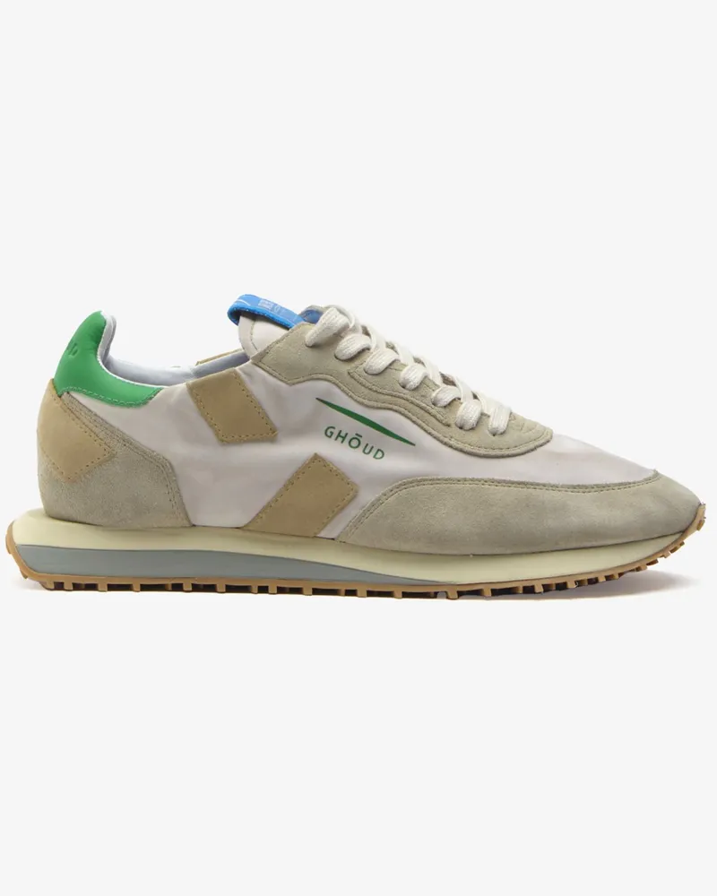 GHŌUD Runner Sneaker Rush aus Nylon mit Wildleder-Details in Beige