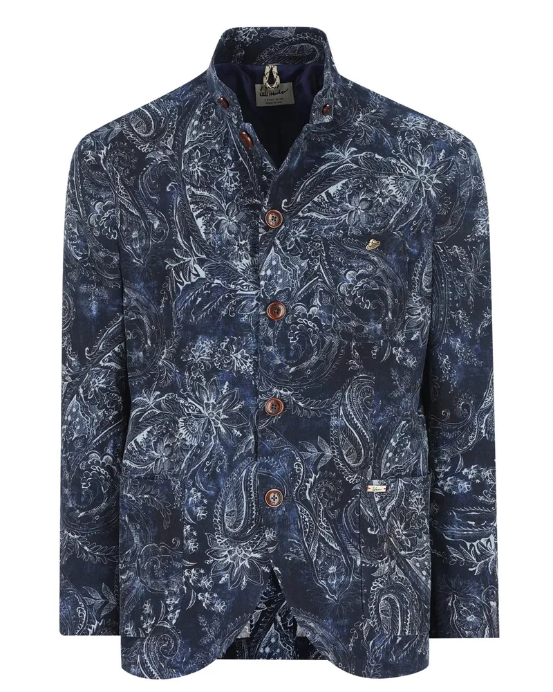 Luis Trenker Cord-Blazer Lusandro mit Paisley-Print im Landhausstil in Blau