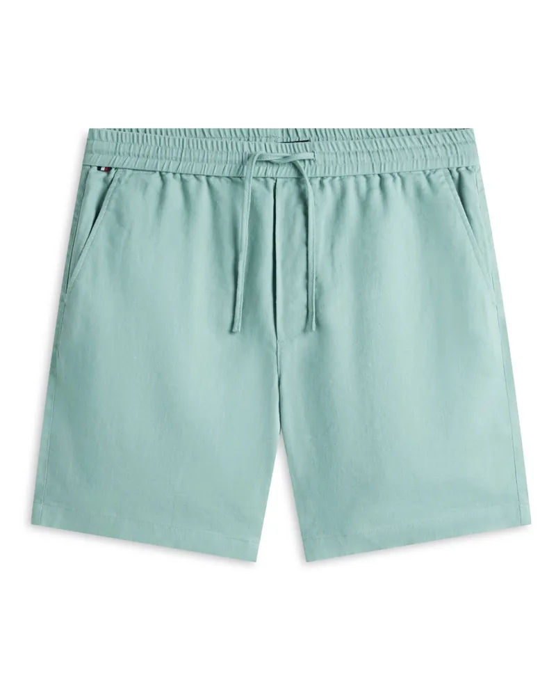 Tommy Hilfiger Sommerliche Shorts aus einem Leinenmischgewebe in Mint