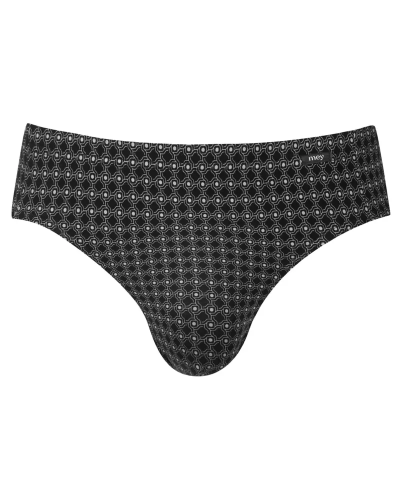 Mey Gemusterter Slip in Jersey-Qualität in Schwarz