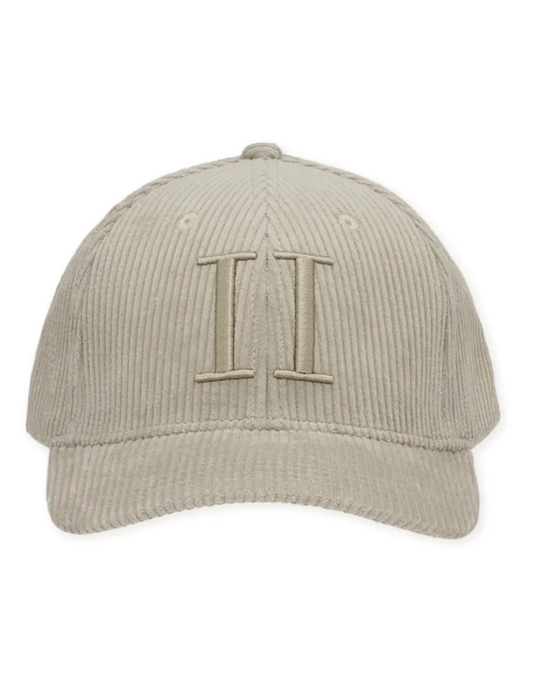 LES DEUX Baseball-Cap in Cord-Qualität mit Initial-Stickerei in Beige