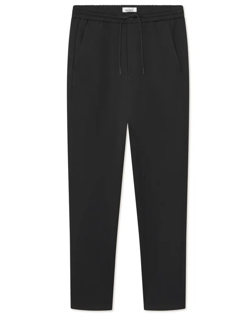 LES DEUX Bequeme Sweatpants mit elastischem Bund, Regular Fit in Schwarz