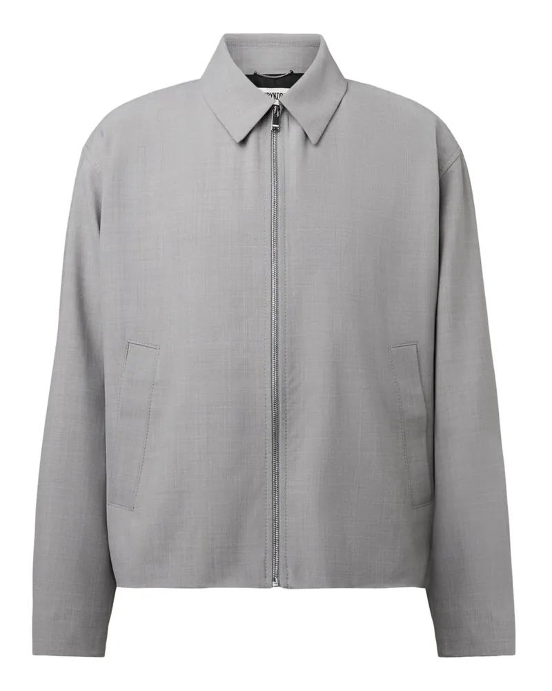 Drykorn Blouson Rikko aus einem Wollmix mit Zip, Relaxed Fit in Braun