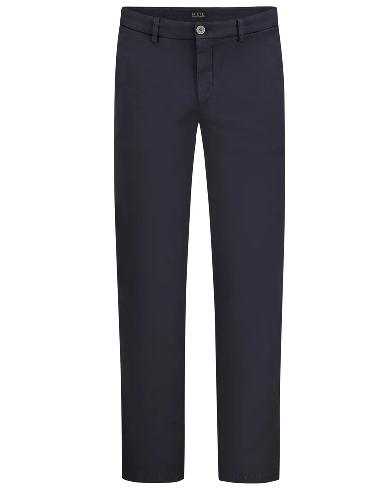 Hiltl Stretch-Chino Tamo aus ägyptischer Baumwolle in Marine