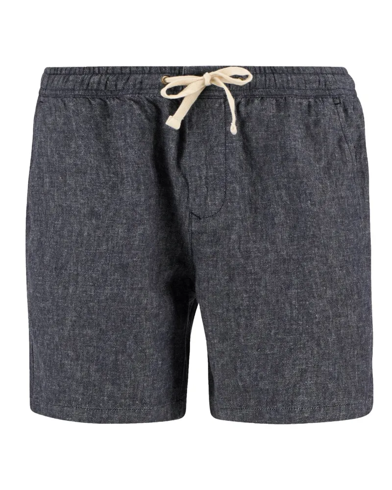 Barbour Leichte Shorts aus Leinen und Baumwolle in Marine