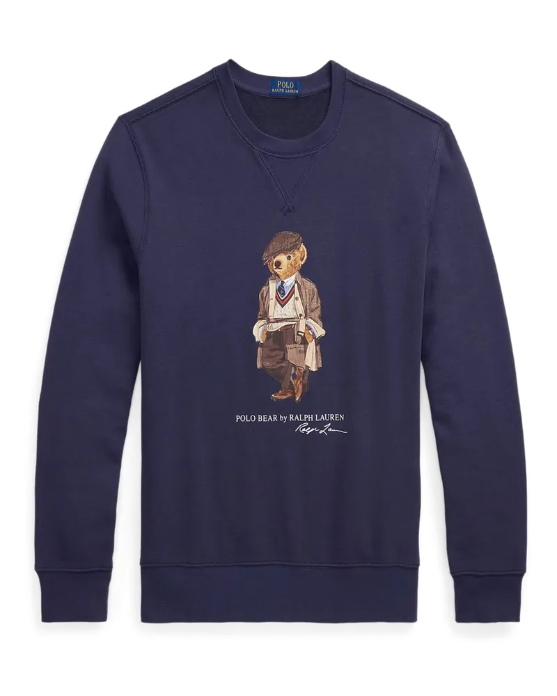 Ralph Lauren Sweatshirt mit Polo-Bear-Print in Blau
