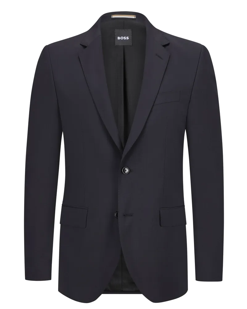 HUGO BOSS Baukasten-Sakko Marzotto aus Schurwolle, Slim Fit in Marine