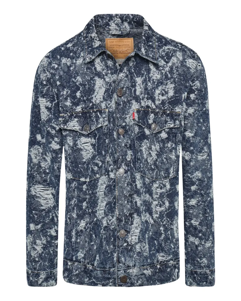 Levi's Cordjacke in Used-Optik in Jacquard-Gewebe, Regular in Denim