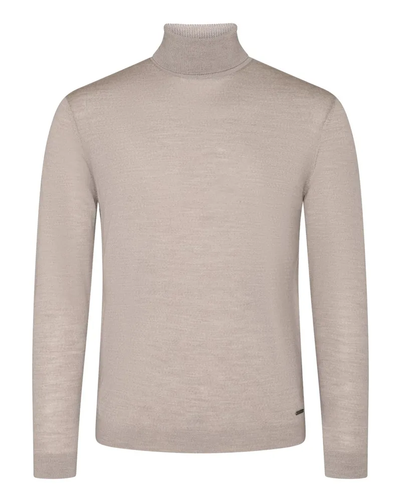 Roy Robson Softer Rollkragenpullover aus feiner Schurwolle in Beige
