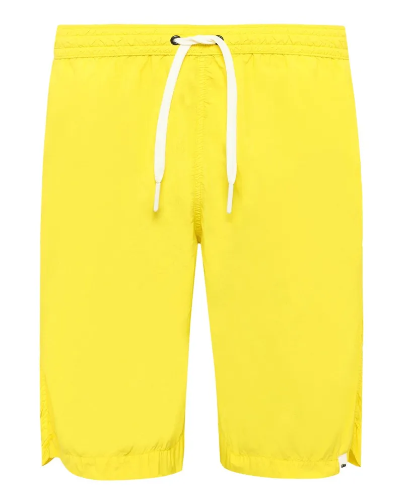 Altea Glatte Badeshorts mit elastischem Bund und Tunnelzug in Gelb
