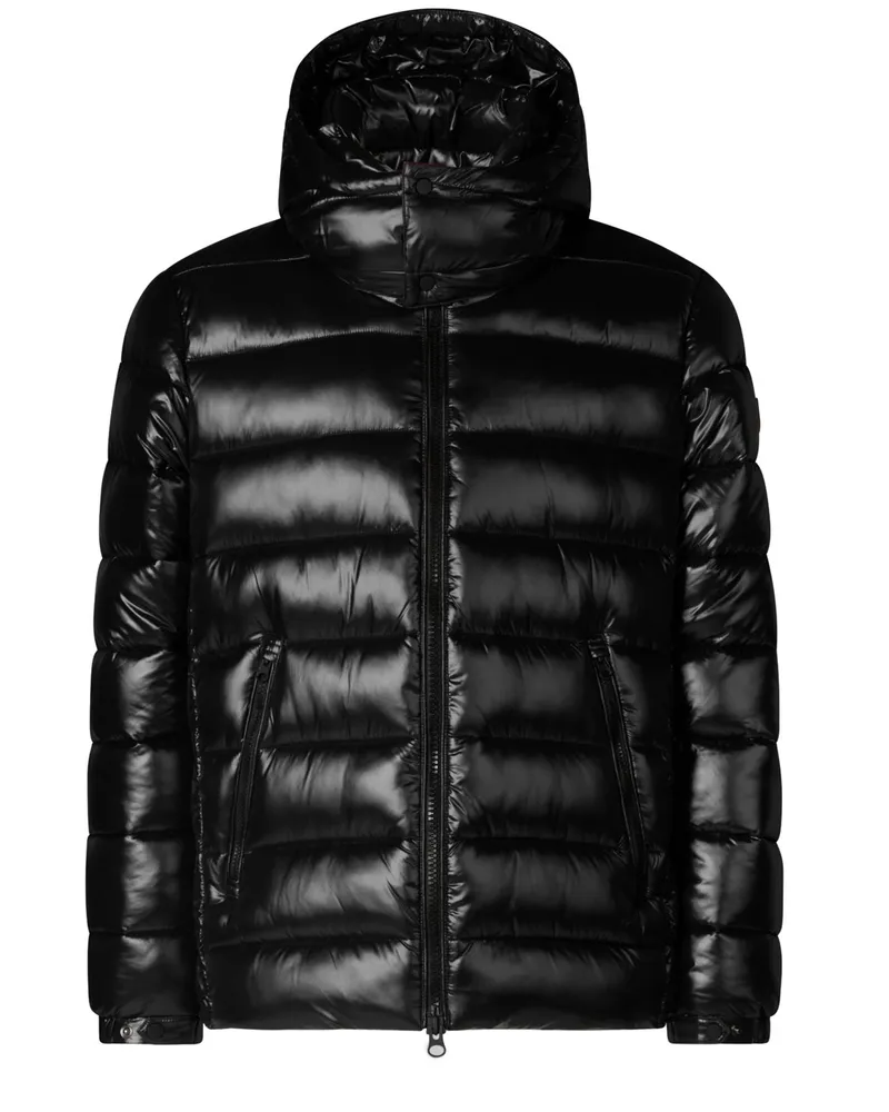 Save The Duck Wattierte Steppjacke Florian mit abtrennbarer Kapuze in Schwarz