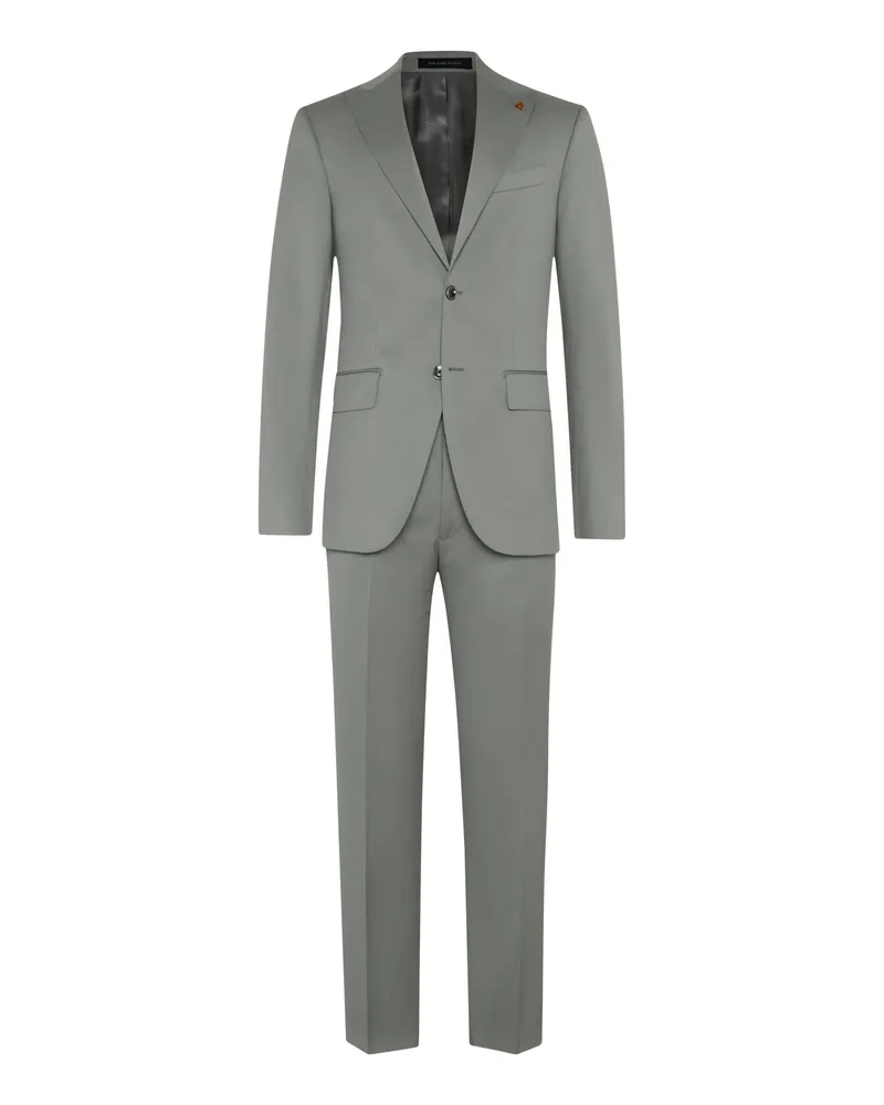 Sartoria Latorre Einreiher-Anzug aus Schurwolle mit steigendem Revers in Mint