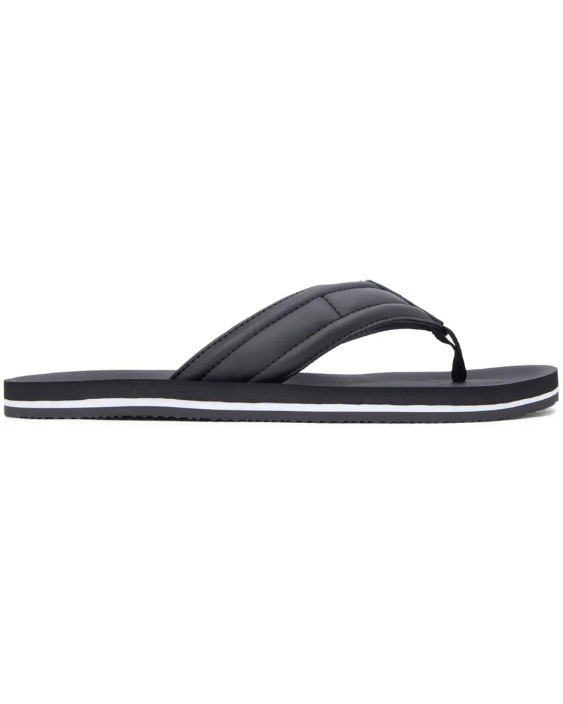 Tommy Hilfiger Flip Flops mit Logo-Stickerei in Schwarz