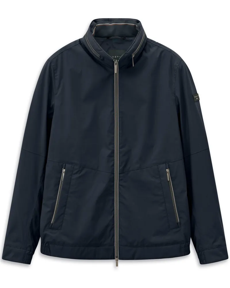 Bugatti Wasserabweisender Blouson mit verstaubarer Kapuze, Regular Fit in Marine