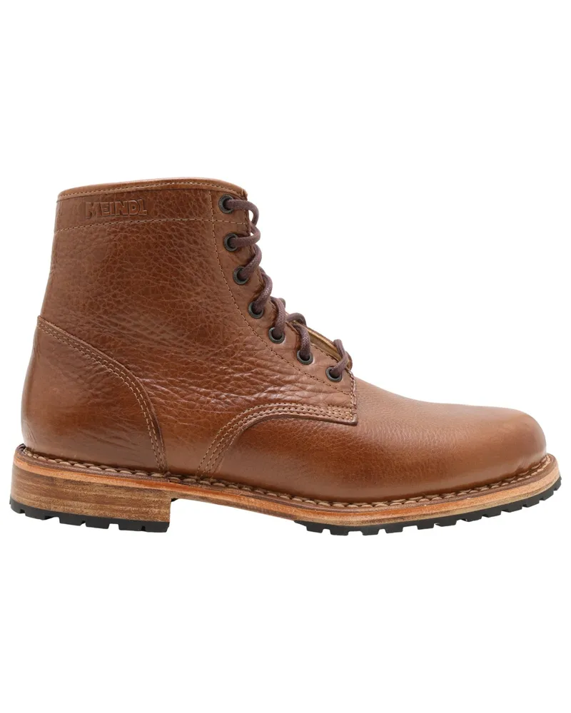 Meindl Gefütterte Boots Andechs aus genarbtem Leder, Limited Edition in Braun