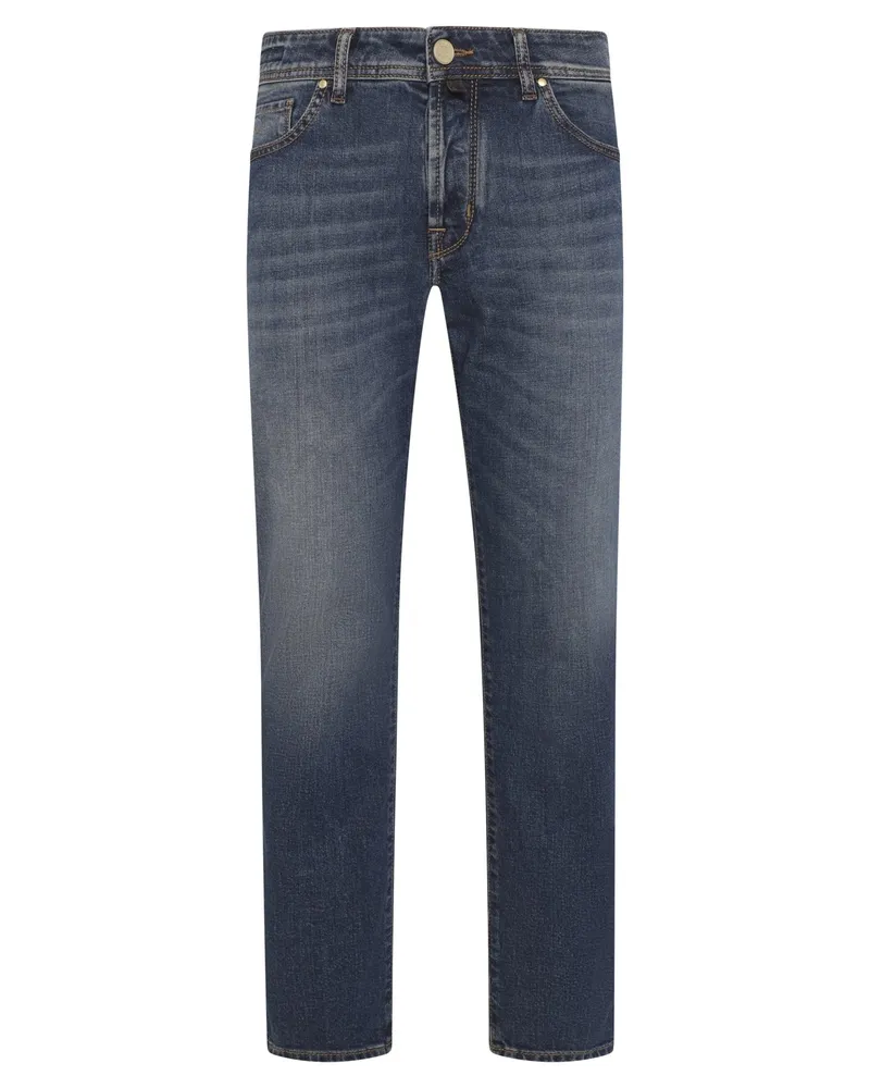 Jacob Cohën Slim Fit Jeans in Mittelblau