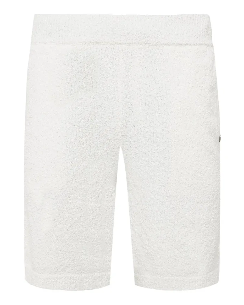 Lacoste Softe Shorts in Bouclé-Strick, Regular in Weiß