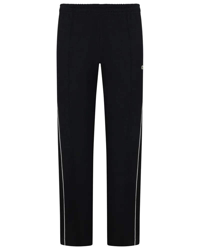 Lacoste Sweatpants mit Kontraststreifen in Schwarz