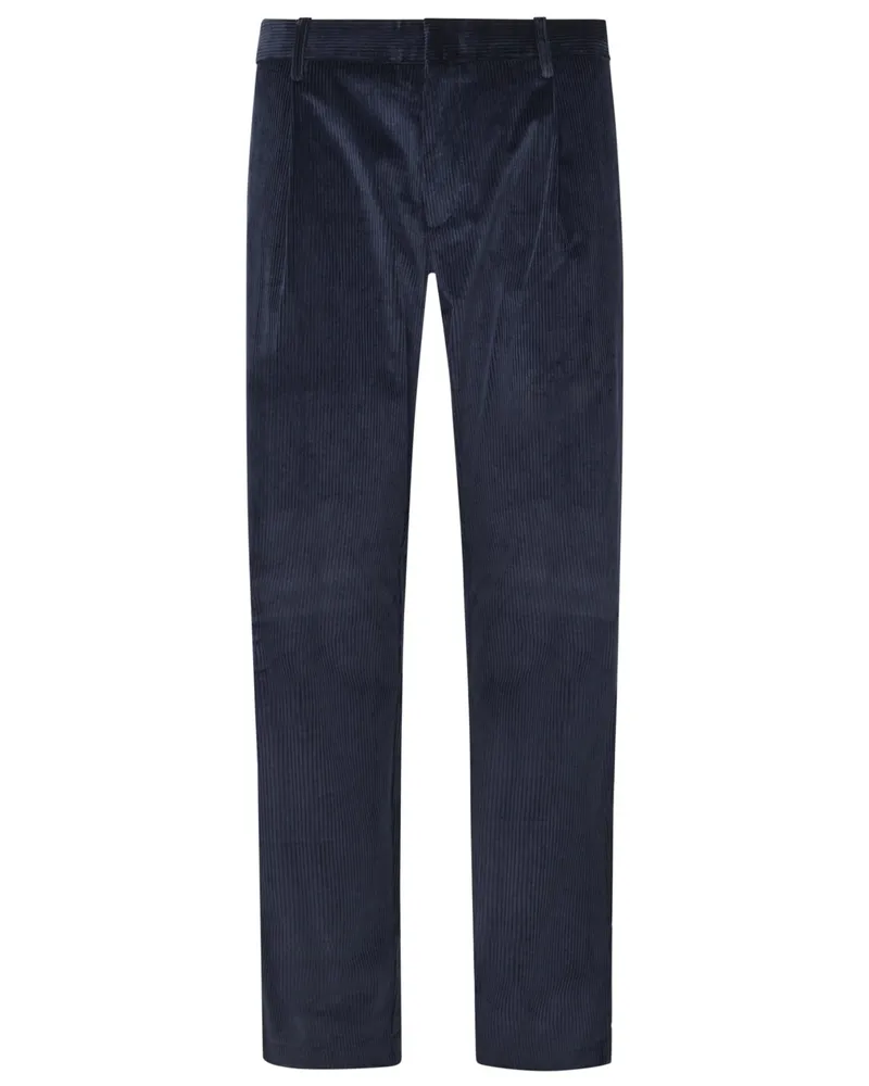 Roy Robson Softe Cordhose mit Bundfalte, Slim Fit in Marine