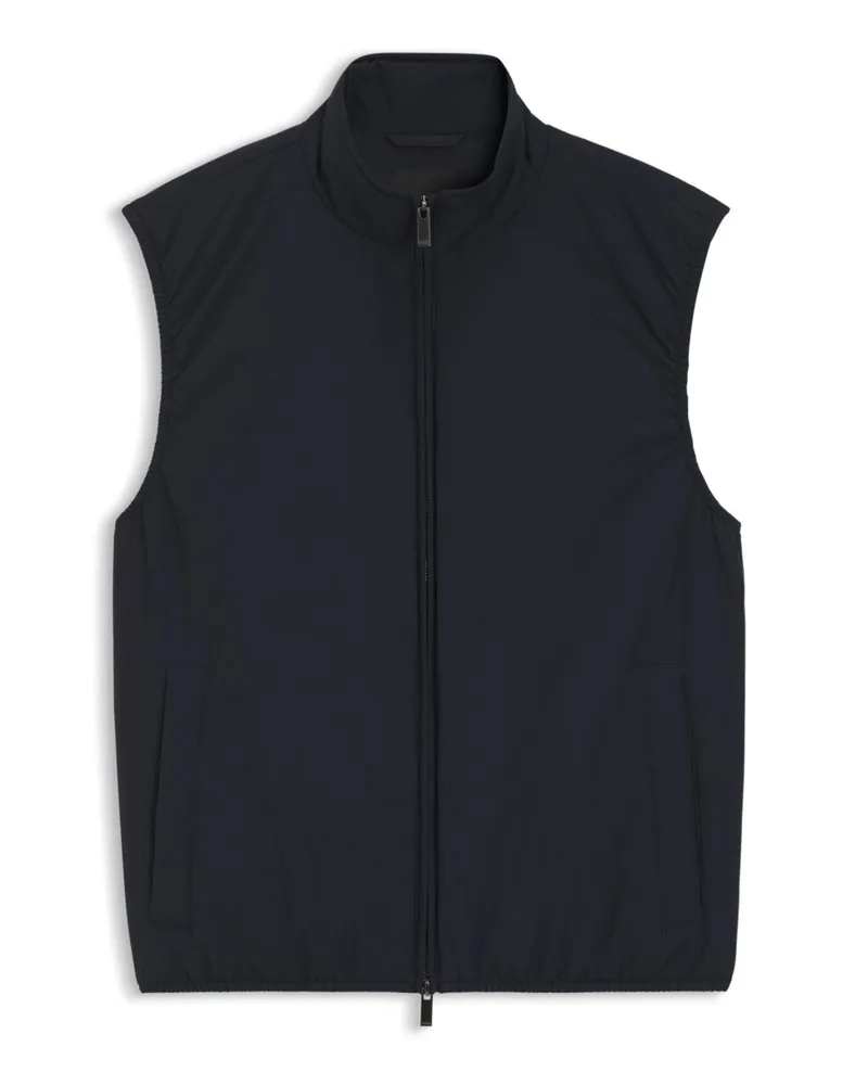 HUGO BOSS Wasserabweisende Weste mit Stehkragen in Marine