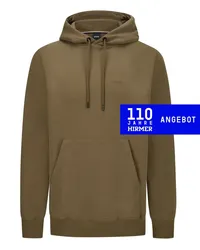 HUGO BOSS Hoodie mit Print auf Rückenseite Braun