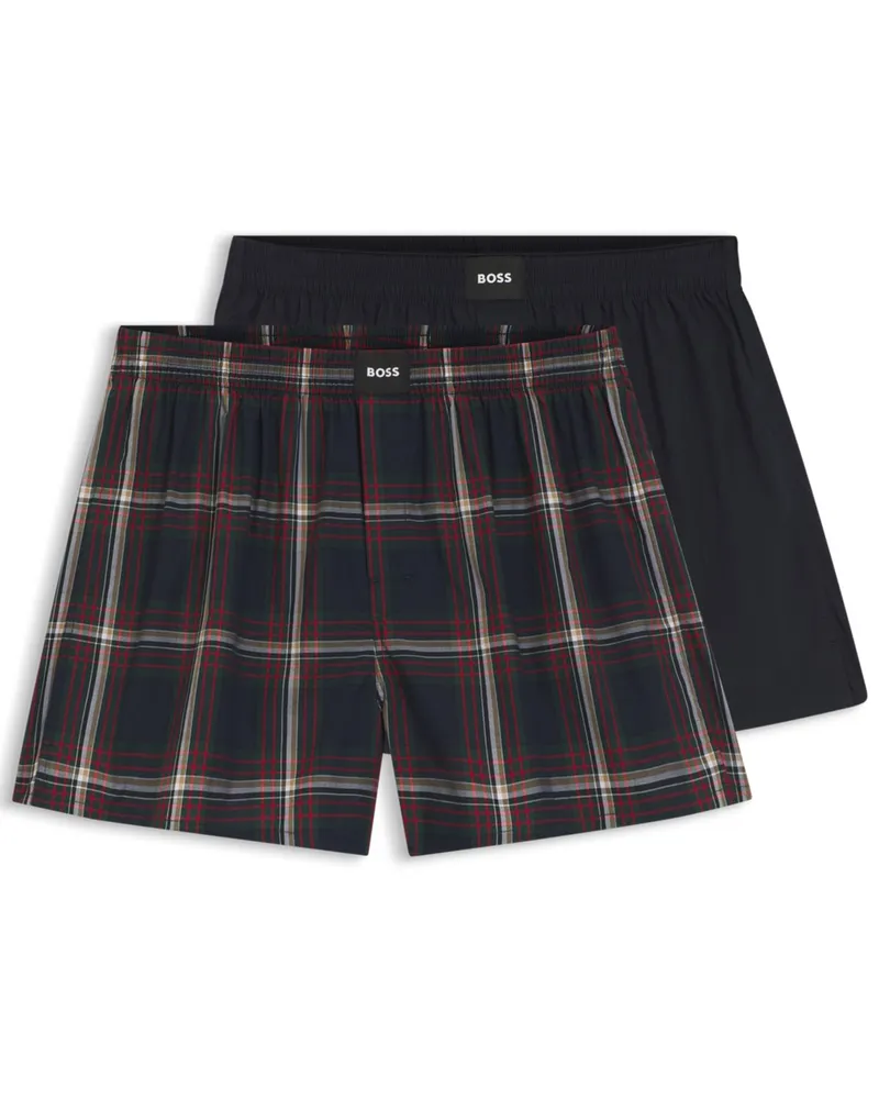 HUGO BOSS 2er-Pack Boxershorts aus Baumwolle in Marine