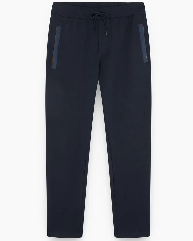 Paul & Shark Softe Sweatpants mit Lyocell und verschließbaren Eingrifftaschen in Marine
