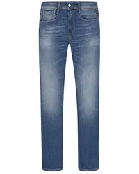 Replay Jeans Anbass im Washed-Look, Slim Fit Blau