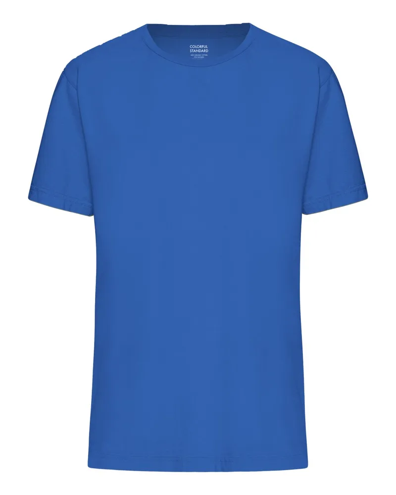 COLORFUL STANDARD Vorgewaschenes T-Shirt aus Bio-Baumwolle in Königsblau