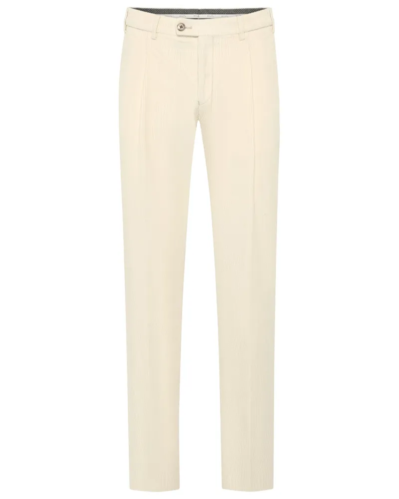 Hiltl Softe Cordhose mit hoher Leibhöhe, Regular Fit in Natur