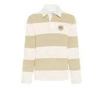 Rugby-Poloshirt mit Blockstreifen und Logo-Patch in