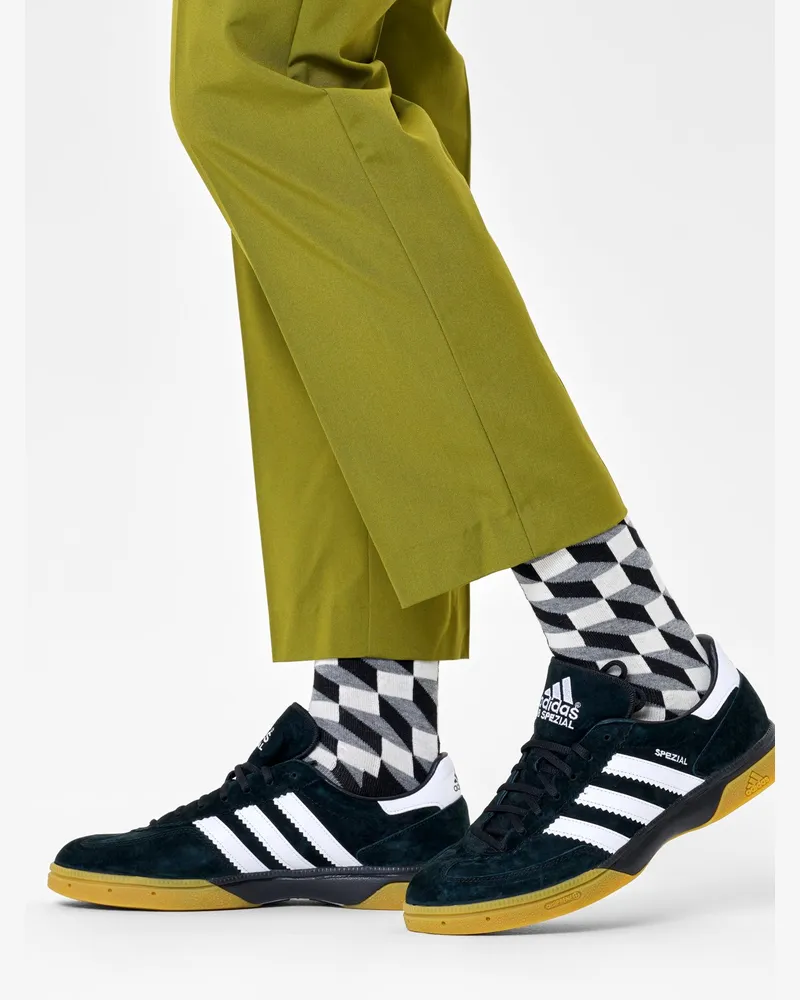 Happy Socks Socken mit Stretch und 3D-Motiven in Grau