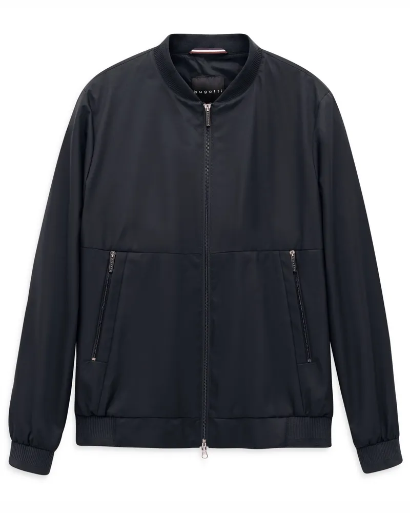 Bugatti Wasserabweisender und leichter Blouson mit Zip in Schwarz
