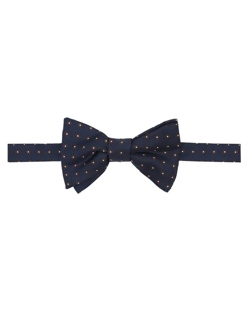Gierre Milano Fliege aus Seide mit floralem Print in Marine